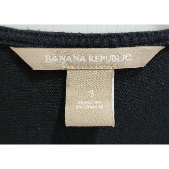Banana Republic Women’s Sleeveless Snitty Side Zip Ruched Top Black Size Small - Picture 6 of 9